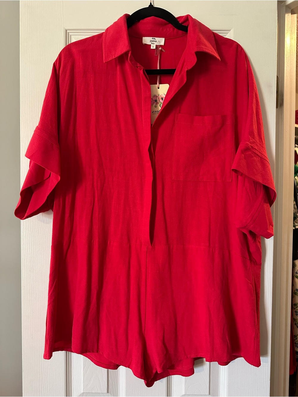 Entro Bright Red Romper
